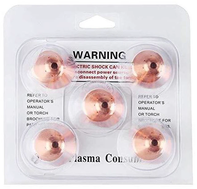 Alt view image 3 of 6 - 5pcs Plasma Consumables 220673 Plasma Cover Fit Plasma Cutter Torch 0.2-0.8MPa Plasma Cutting Torch Consumable