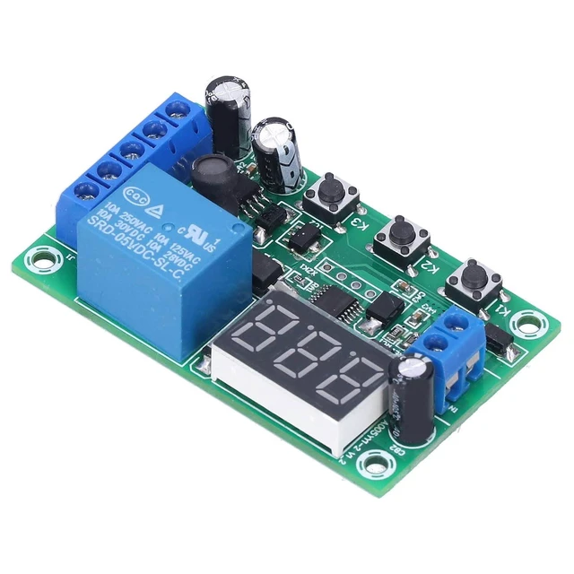Alt view image 3 of 6 - DC Current Detection Module Relay Switch Sensor Digital Display Motor Controller Digital Display with Error Calibration Function 12V