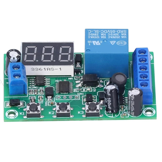 Alt view image 5 of 6 - DC Current Detection Module Relay Switch Sensor Digital Display Motor Controller Digital Display with Error Calibration Function 12V