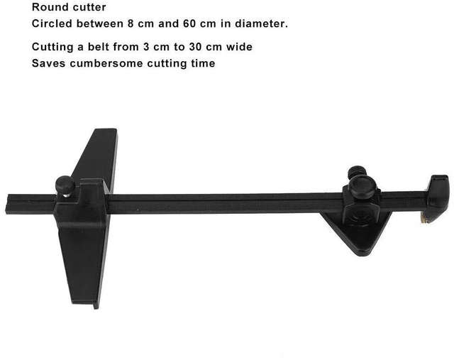 Alt view image 2 of 6 - Professional Glass Cutter Tool Adjustable Circle and Strip Cutting System with Carbide Wheels for Stained Glass, 3-30cm Width & 8-60cm Diameter Range