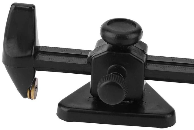 Alt view image 5 of 6 - Professional Glass Cutter Tool Adjustable Circle and Strip Cutting System with Carbide Wheels for Stained Glass, 3-30cm Width & 8-60cm Diameter Range