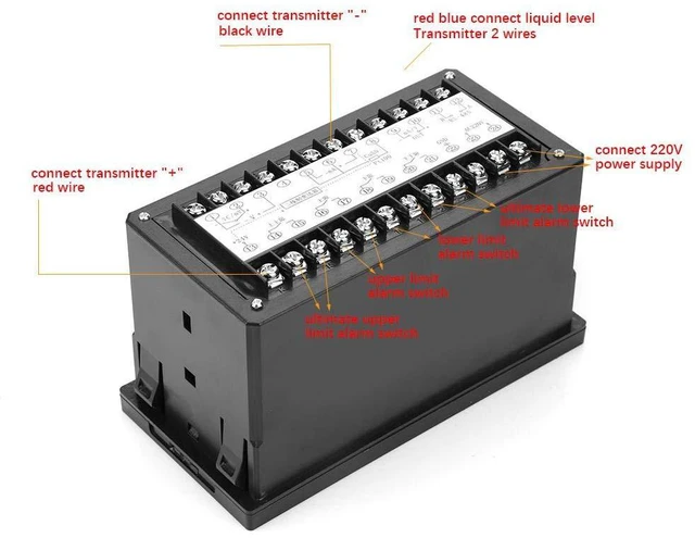 Alt view image 2 of 6 - Level Meter Sensor Water Depth Level Display Meter Intelligent Pressure Controller Light Column Display 4-20MA Level Transmitter Liquid
