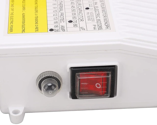 Alt view image 4 of 6 - Deep Well Pump Control Box 2.2KW Submersible Pump Switch Controller with Thermal Breaker 70F 20A US Plug 110V Heavy Duty ABS Enclosure