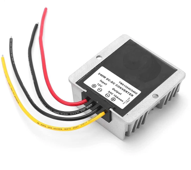 Main image of TBS1224C240Z 24V 10A Boost Converter, DC Step Up Voltage Regulator 10-16V to 24V 240W Power Supply Module for LED Strip, Fan, Camera, Car Navigation System, IP68 Waterproof