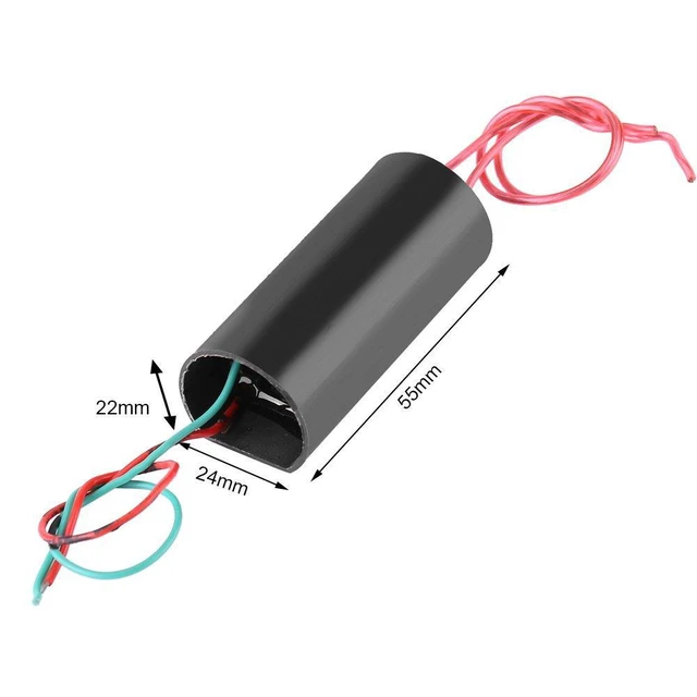 Alt view image 2 of 6 - High Voltage Transformer DC 6-12V to 80KV Boost Step-up Module, High Temperature Igniter Generator 80000V Pulse Arc Ignition Coil for Spark Experiment Ignition