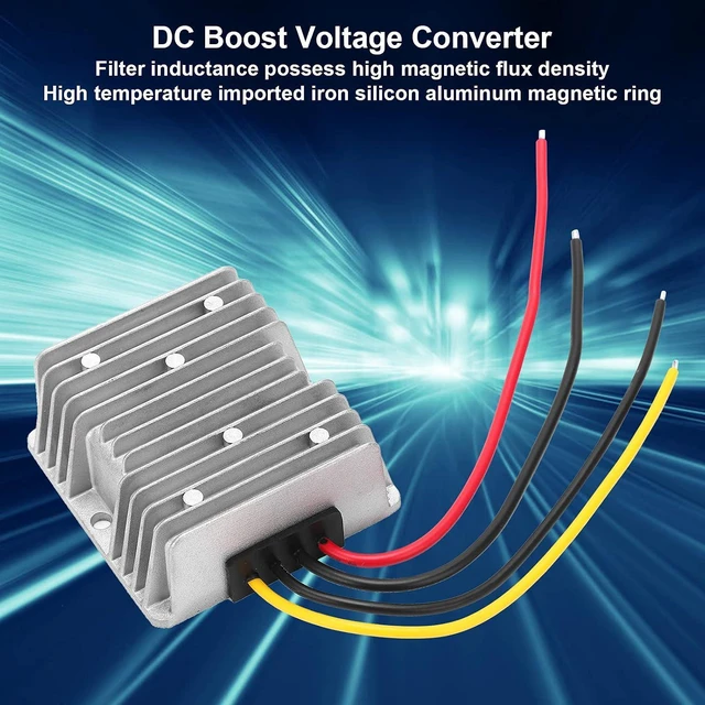 Alt view image 4 of 6 - TBS1224C240Z 24V 10A Boost Converter, DC Step Up Voltage Regulator 10-16V to 24V 240W Power Supply Module for LED Strip, Fan, Camera, Car Navigation System, IP68 Waterproof