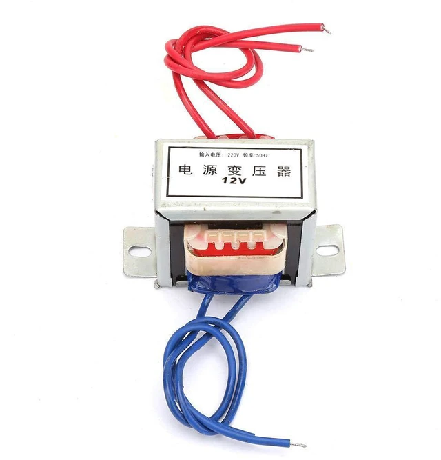 Alt view image 2 of 6 - AC 12V Output Voltage 12W Input 220V 50Hz Step Down Voltage Convertor Power Transformer EI Full Copper Wire Single Power Transformer