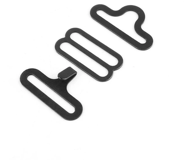 Main image of 50sets Metal Adjustable Bow Tie Hardware Cravat Clip Hook Fastener Necktie Strap