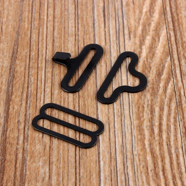 Alt view image 3 of 6 - 50sets Metal Adjustable Bow Tie Hardware Cravat Clip Hook Fastener Necktie Strap