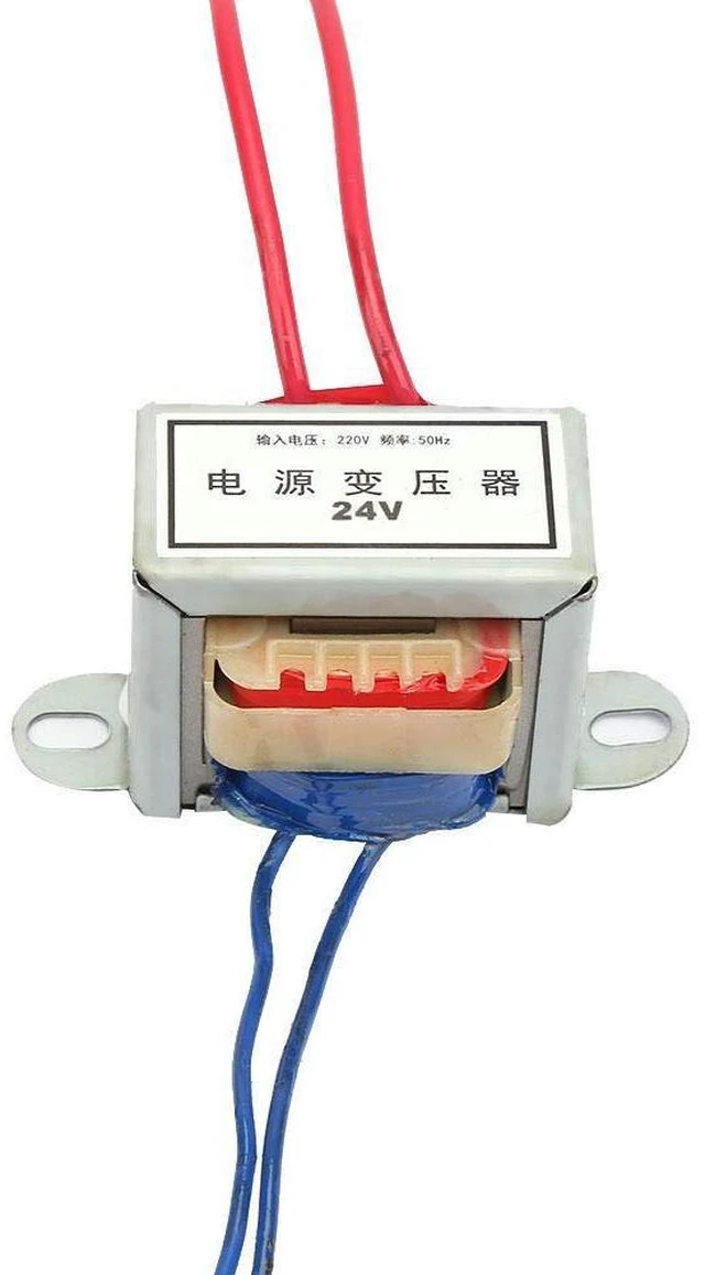 Alt view image 2 of 6 - EI Power Transformer 5W AC 220V to 12V 24V 50Hz Single Phase Vertical Mount for Lighting Power Supplies Audio Equipment (24V)