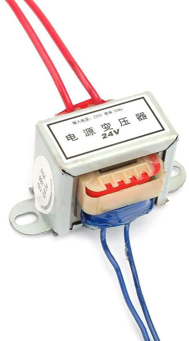 Alt view image 3 of 6 - EI Power Transformer 5W AC 220V to 12V 24V 50Hz Single Phase Vertical Mount for Lighting Power Supplies Audio Equipment (24V)