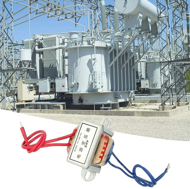 Alt view image 5 of 6 - EI Power Transformer 5W AC 220V to 12V 24V 50Hz Single Phase Vertical Mount for Lighting Power Supplies Audio Equipment (24V)