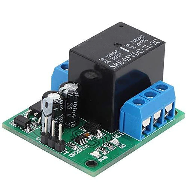 Alt view image 5 of 6 - DR25E01 DPDT Relay Module Double Pole Double Throw Self Locking Bistable Relay Module Board (DC 6-24V) for LED Motor Smart Home Control