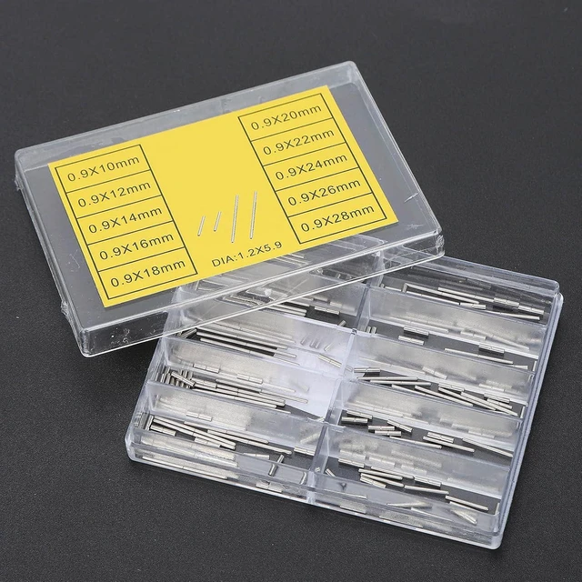 Alt view image 4 of 6 - 100Pcs Watch Tube Bar Watch Tube Bar, Watchband Sleeve Alloy Pin 0.9mm 1028mm Wristwatch Fix Pipe Timepiece Quick Release Snaps