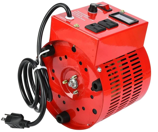 Alt view image 3 of 6 - 20A Single Phase AC Voltage Regulator Transformer 0-130V Converter 110V US Plug 2000W