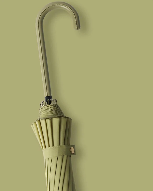 Main image of Walfront Long Handled Umbrella, 16 Bone Straight Handle Umbrella with
