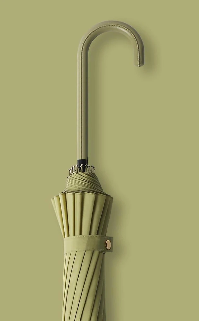 Alt view image 5 of 5 - Walfront Long Handled Umbrella, 16 Bone Straight Handle Umbrella with