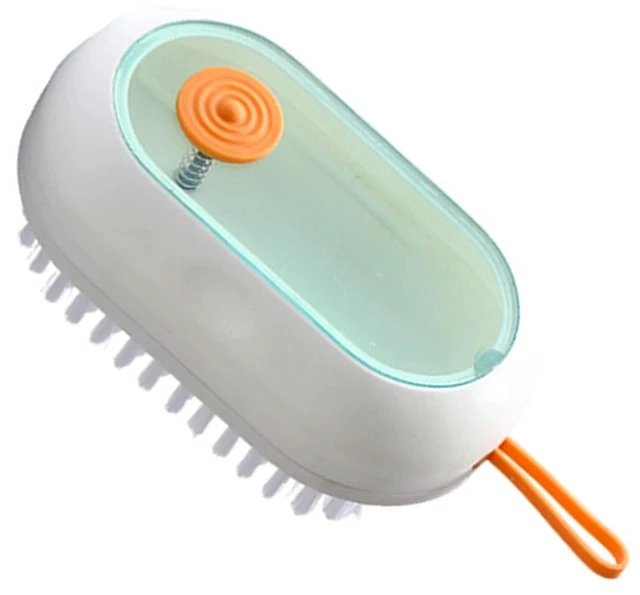 Main image of WALFRONT Soap Dispensing Scrub Brush, ABS Nylon Wire Shoes Brush 12 X 6.5