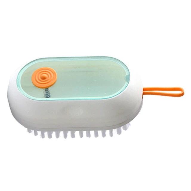 Alt view image 4 of 5 - WALFRONT Soap Dispensing Scrub Brush, ABS Nylon Wire Shoes Brush 12 X 6.5