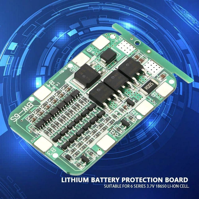 Alt view image 5 of 6 - 6S 15A 22V 24V Battery Board Lithium Battery Charging Board PCB Cell Board Charger Module for Li ion Cell