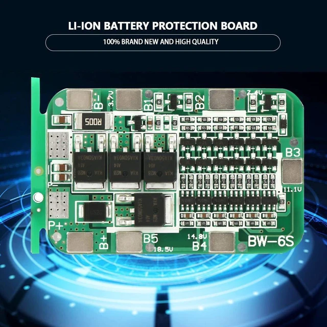 Alt view image 6 of 6 - 6S 15A 22V 24V Battery Board Lithium Battery Charging Board PCB Cell Board Charger Module for Li ion Cell