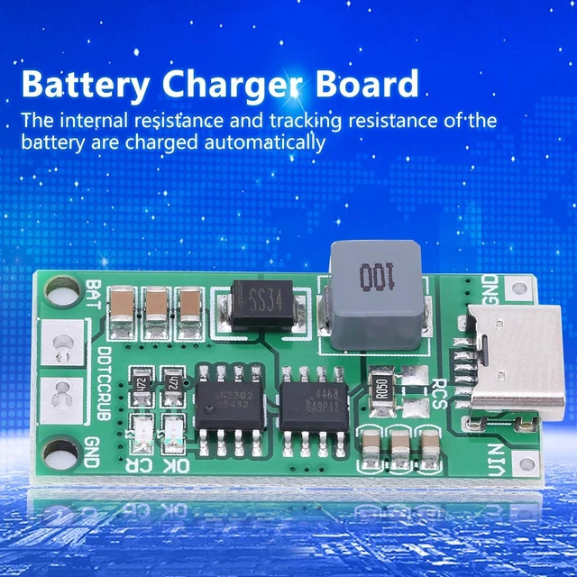 Alt view image 4 of 6 - Walfront 3pcs Step Up Boost Li ion Battery Charger Module DDTCCRUB Lithium 3.7V 4.2V Battery Charger Board with Adjustable DC to DC Step Up Module for DIY Kit Parts
