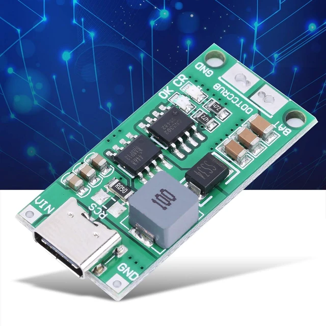 Alt view image 5 of 6 - Walfront 3pcs Step Up Boost Li ion Battery Charger Module DDTCCRUB Lithium 3.7V 4.2V Battery Charger Board with Adjustable DC to DC Step Up Module for DIY Kit Parts