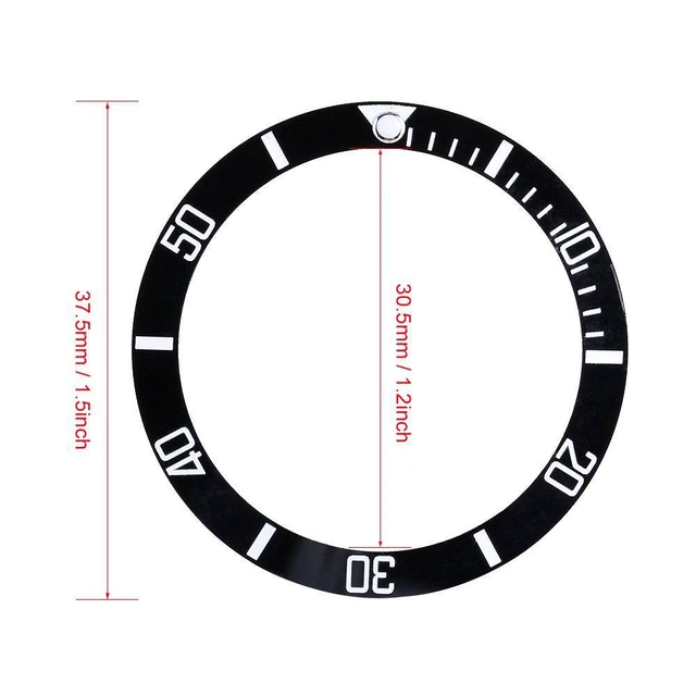 Alt view image 3 of 6 - 4 Colors Watch Wristwatch Plastic Material Loop Bezel Insert Ring Replacement Part Blue Replacement Insert Ring for Watches Plastic Bezel Loop Replacement (Blue)
