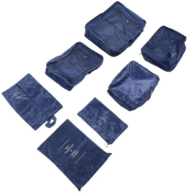 Alt view image 5 of 6 - WALFRONT Packing Cubes Set, Polyester Luggage Organizers with Breathable
