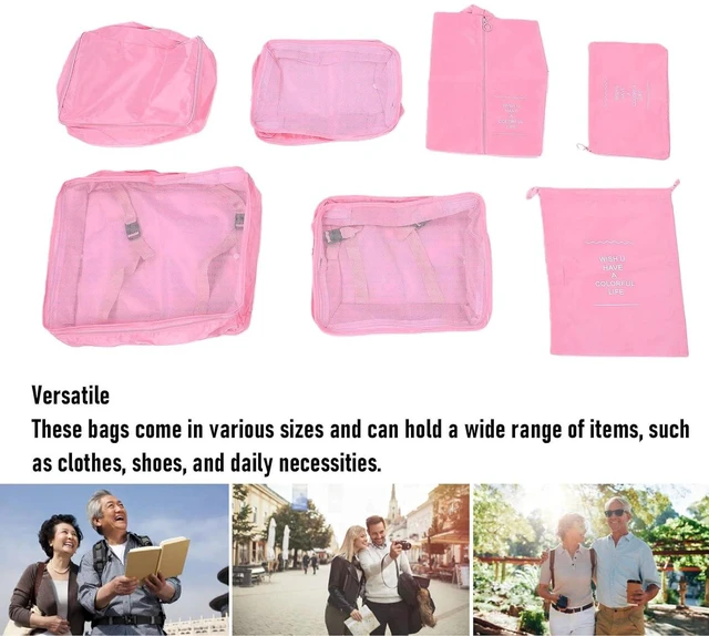 Alt view image 5 of 6 - WALFRONT Packing Cubes Set, Polyester Luggage Organizers with Breathable