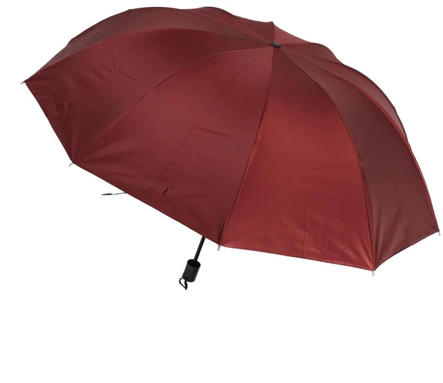 Alt view image 3 of 6 - Walfront Travel Umbrella, Foldable Manual Umbrella with 10 Ribs Black