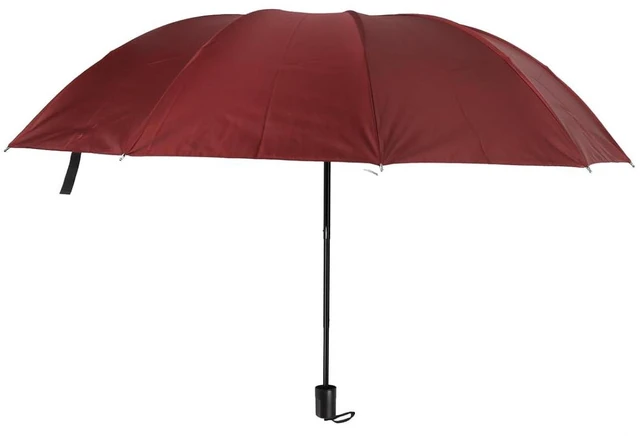Alt view image 5 of 6 - Walfront Travel Umbrella, Foldable Manual Umbrella with 10 Ribs Black