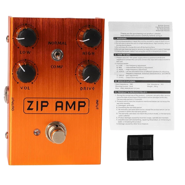 Alt view image 6 of 6 - Electric Guitar Effects Drive Electric Guitar Effects Drive Pedal, Guitar Reverb Effects Pedal Effector Guitar Reverb Effects Simulating Guitar Distortion and Overdrive Effects