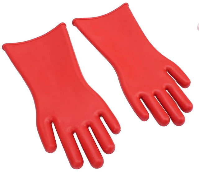 Main image of Walfront Electrical Insulated Rubber Gloves, 12KV High Voltage