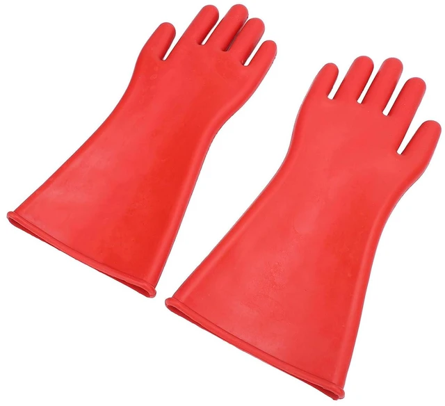 Alt view image 5 of 6 - Walfront Electrical Insulated Rubber Gloves, 12KV High Voltage