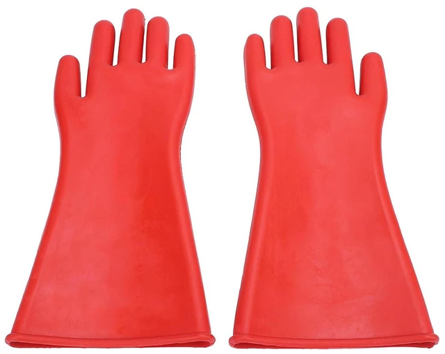 Alt view image 3 of 6 - Walfront Electrical Insulated Rubber Gloves, 12KV High Voltage