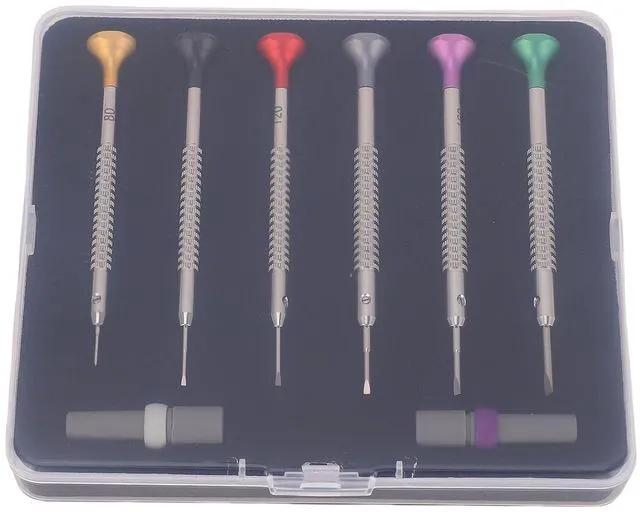 Alt view image 6 of 6 - WALFRONT Watch Repair Screwdriver Set 6 Piece S2 Alloy Steel
