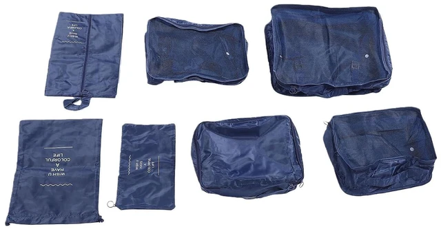Alt view image 3 of 6 - WALFRONT Packing Cubes Set, Polyester Luggage Organizers with Breathable