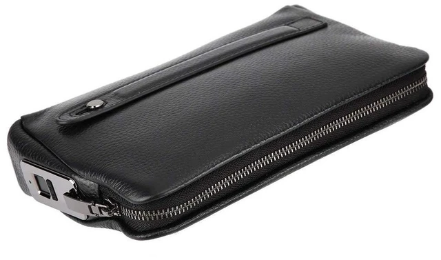 Main image of Walfront Smart Fingerprint Wallet, Leather Men Wallet with Capacitive