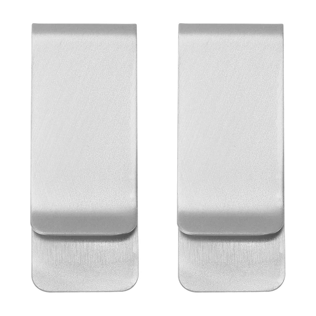 Alt view image 6 of 6 - Walfront Metal Wallet Stainless Steel Card Holder Money Clip Slim Design