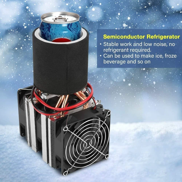 Alt view image 2 of 6 - Mini Air Conditioner DC 12V Semiconductor Refrigeration Cooling System DIY Cooler Kit for Refrigerated Drinks, Thermoelectric Peltier Cooling Heat Sink