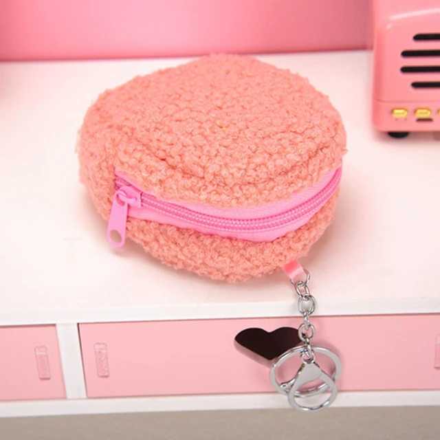 Alt view image 3 of 6 - WALFRONT Plush Purse, Short Plush Portable Change Pouch with PP Cotton,