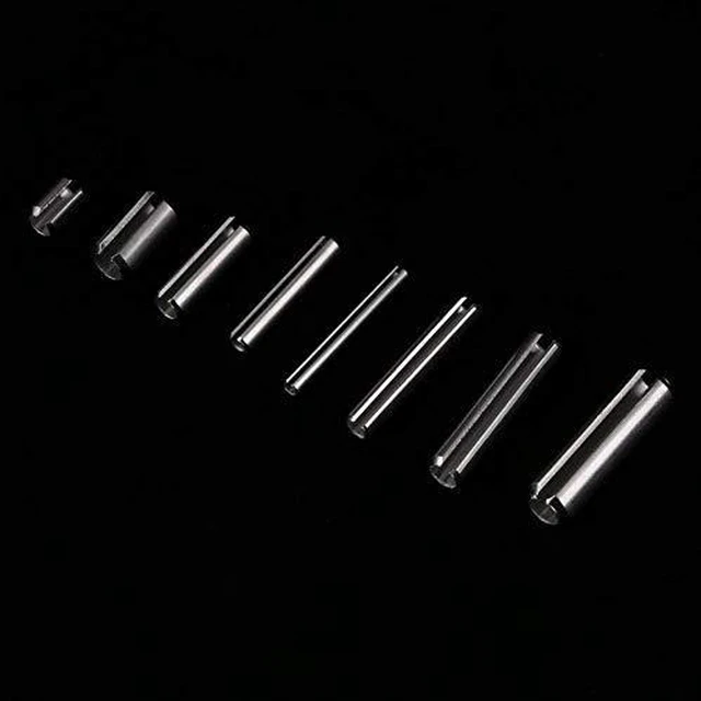 Alt view image 6 of 6 - 280Pcs Stainless Steel Roll Pin Assortment Kit Metric Slotted Spring Pins M1.5 to M8 Split Tension Pins for Automotive Machinery Industrial Repair