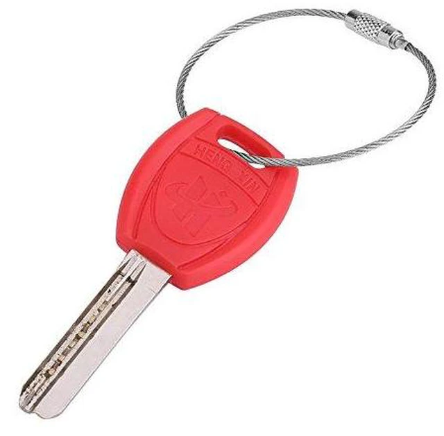 Alt view image 5 of 6 - 20pcs 4.5cm / 1.8inch Wire Keychain Cable Stainless Steel Wire Key Chain Ring Holder Metal Cable Wire Lanyard with Screw Locking Heavy Duty Luggage Tag Keeper for Outdoors Hanging Silver