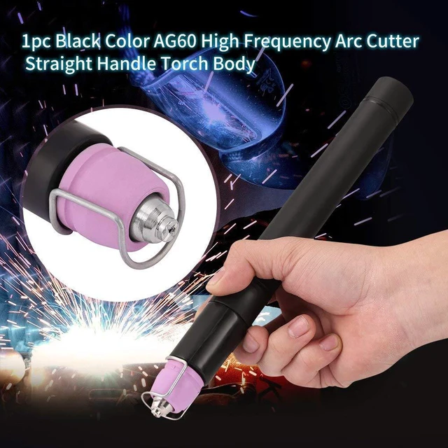 Alt view image 2 of 6 - SG55/AG60 Plasma Cutter Torch Head Body Black Color Arc AIR Plasma Cutter Straight Torch Body Replacement