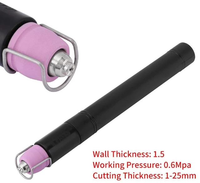 Alt view image 4 of 6 - SG55/AG60 Plasma Cutter Torch Head Body Black Color Arc AIR Plasma Cutter Straight Torch Body Replacement