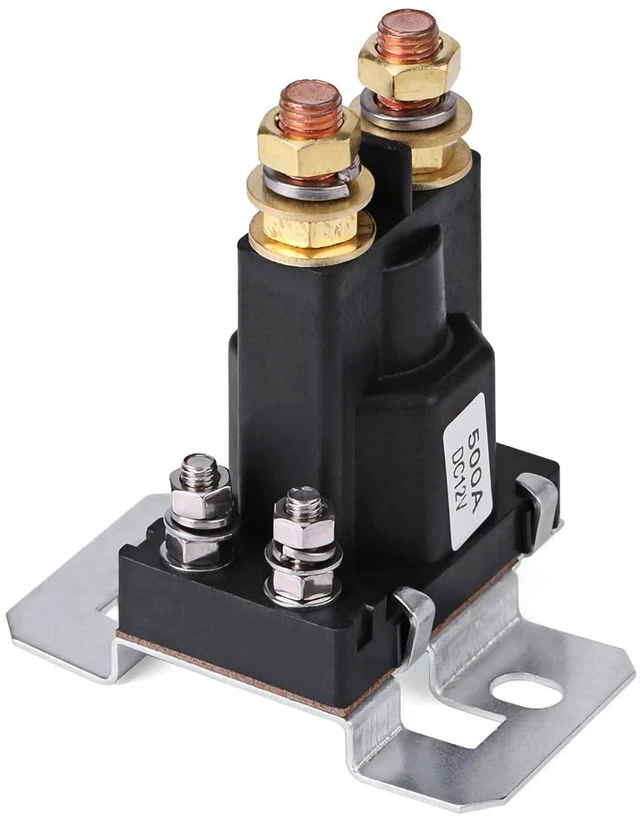 Main image of 500A DC 12V High Current Solenoid Auto Car Starter Relay 4 Pin SPST Start Contactor Double Batteries Isolator Control On/Off Switch