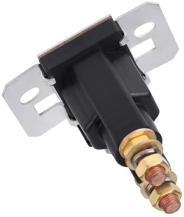 Alt view image 3 of 6 - 500A DC 12V High Current Solenoid Auto Car Starter Relay 4 Pin SPST Start Contactor Double Batteries Isolator Control On/Off Switch