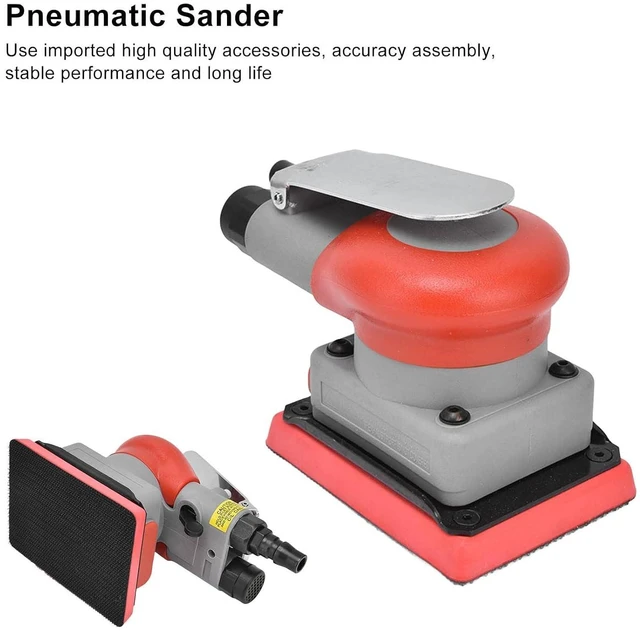 Alt view image 2 of 6 - WALFRONT Pneumatic Sander Sander 10000 RPM Air Orbit Finishing Sanding Tool for Wood Sanding Car Waxing Metal 0.6-0.8Mpa