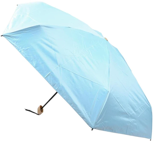 Alt view image 2 of 6 - Walfront Travel Umbrella, 6 Ribs Umbrella Impact Cloth Folding Parasol,